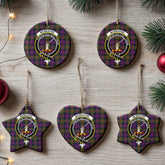 McBrayne Tartan Crest Christmas Ceramic Ornament